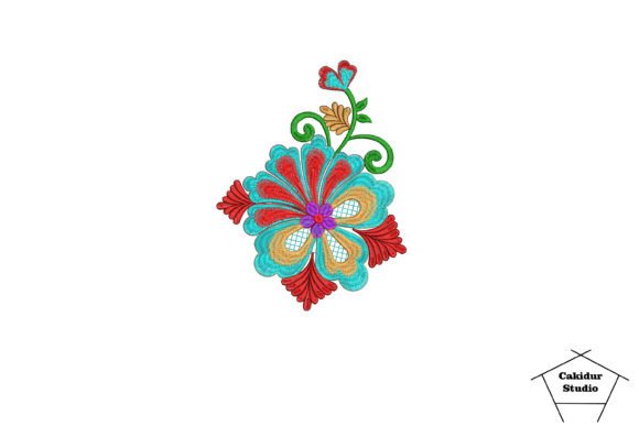 A Good Flower: Elegant Abstract Floral Embroidery