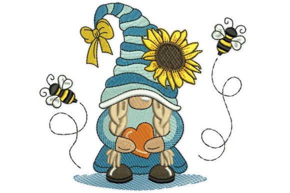 Bee Girl Gnome: Boutique Apparel Embroidery Review
