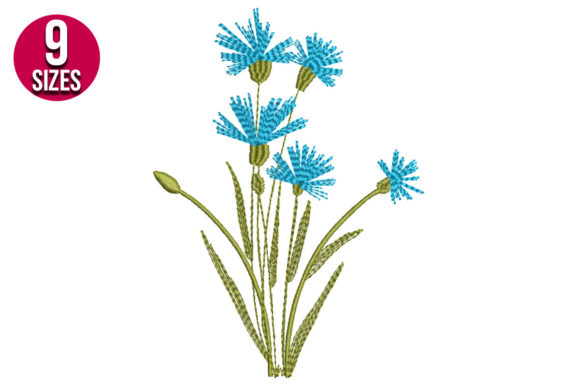 Cornflower Embroidery for Boutique Apparel