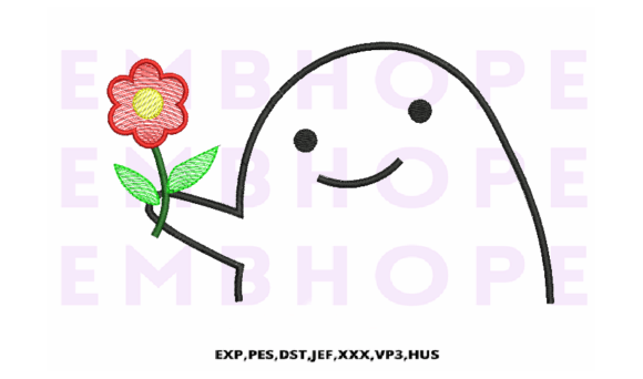 Smiling Face Holding Flower: Apparel Design Review